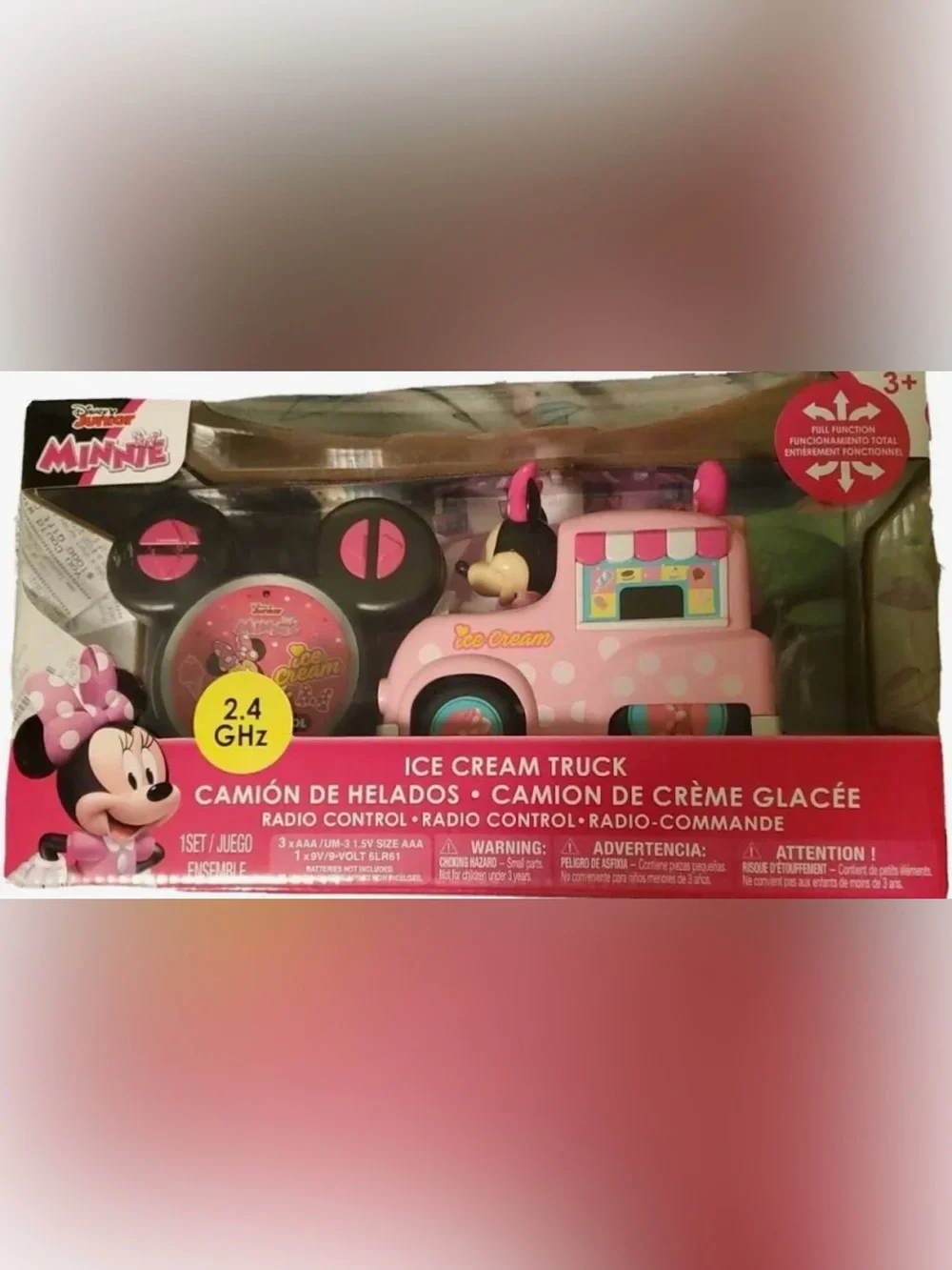 Disney Junior Minnie Pink Ice Cream Truck Radio Control Toy